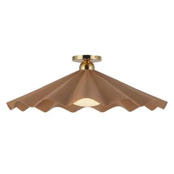 Furrow 25-Inch Semi-Flush Mount in Pine Green - Image 6