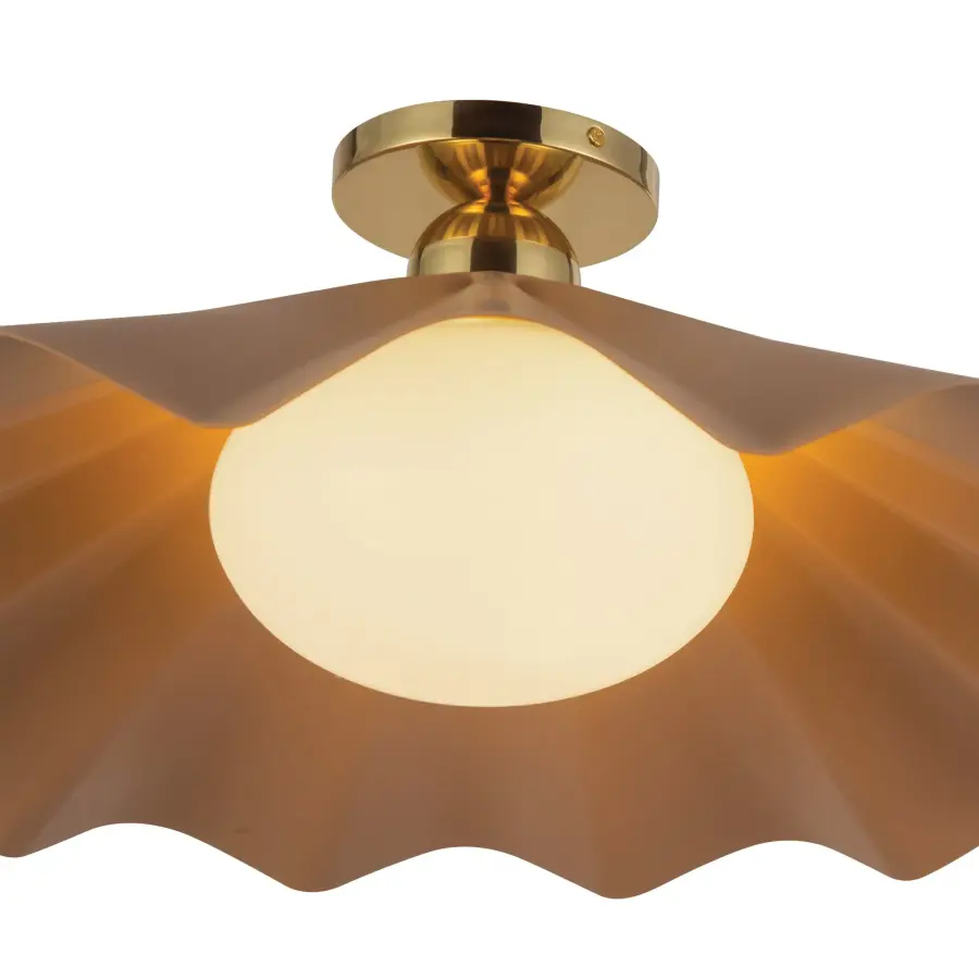 Furrow 25-Inch Semi-Flush Mount in Pine Green - Image 7