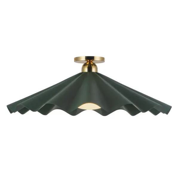 Furrow 25-Inch Semi-Flush Mount in Pine Green - Image 10