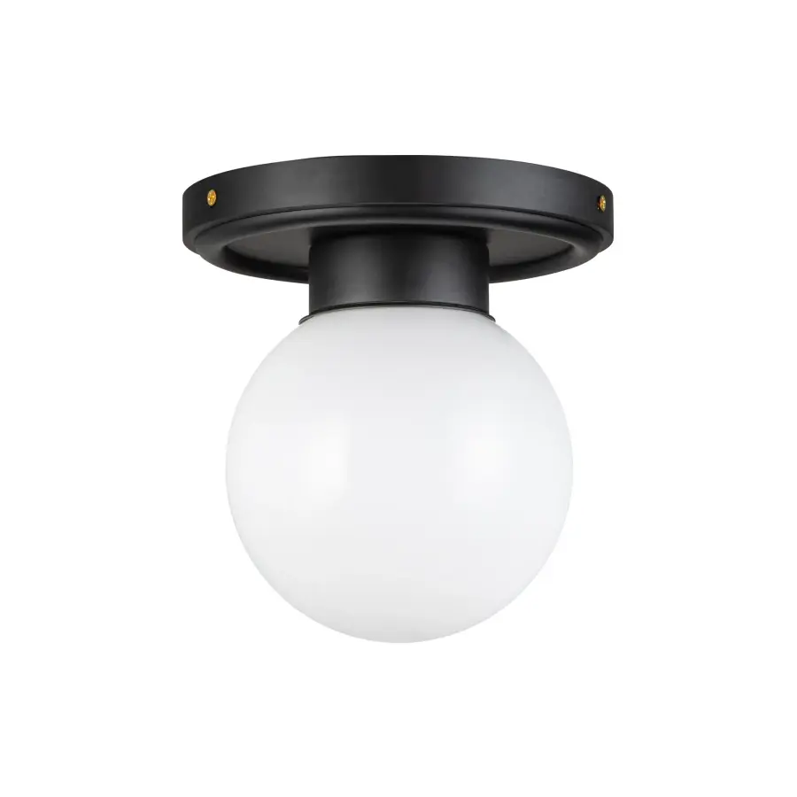 Fiore 6-Inch Semi-Flush Mount in Matte Black - Image 4
