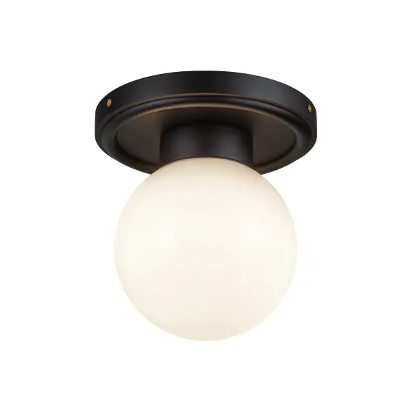 Fiore 6-Inch Semi-Flush Mount in Matte Black - Image 5