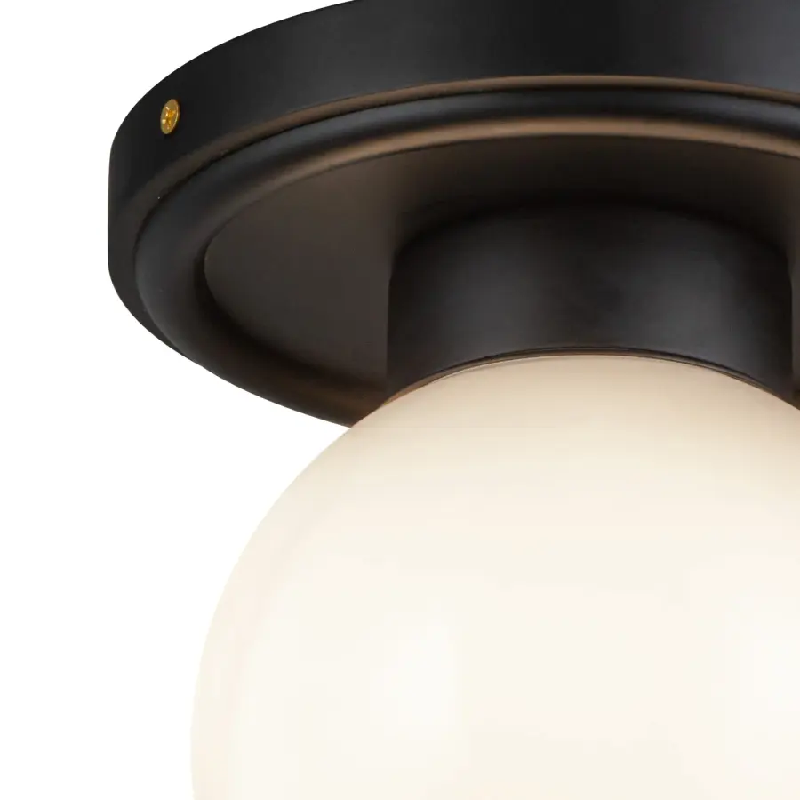 Fiore 6-Inch Semi-Flush Mount in Matte Black - Image 7
