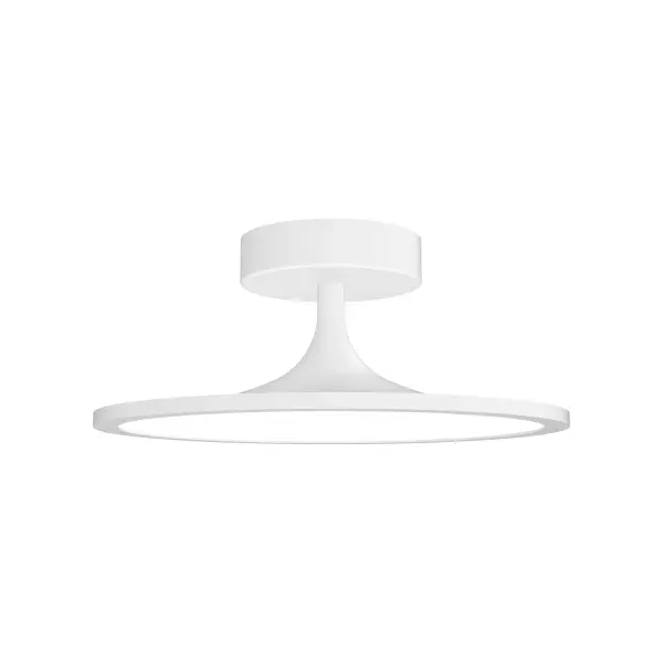 Issa 12-Inch Semi-Flush Mount in Brushed Gold - Image 1