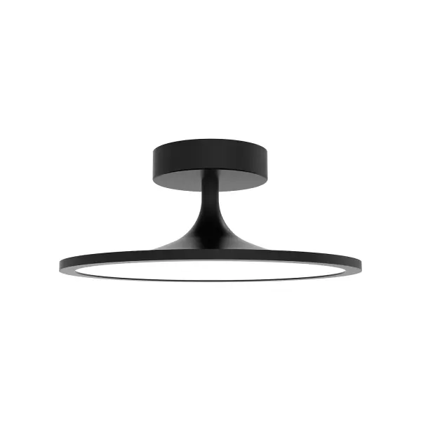 Issa 12-Inch Semi-Flush Mount in Brushed Gold - Image 7