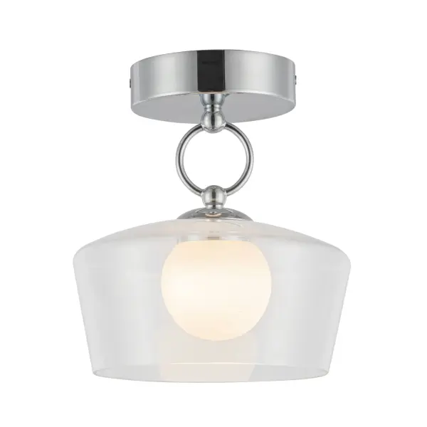 Leota 8-Inch Semi-Flush Mount in Chrome - Image 11