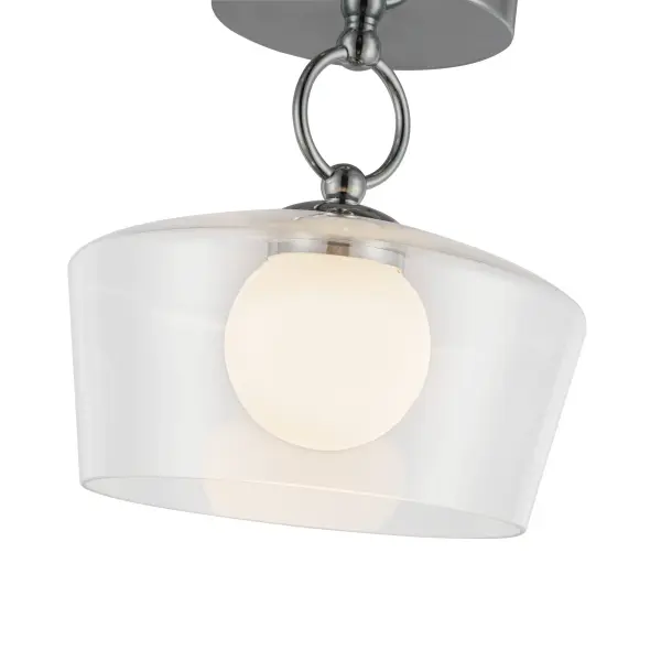 Leota 8-Inch Semi-Flush Mount in Chrome - Image 12