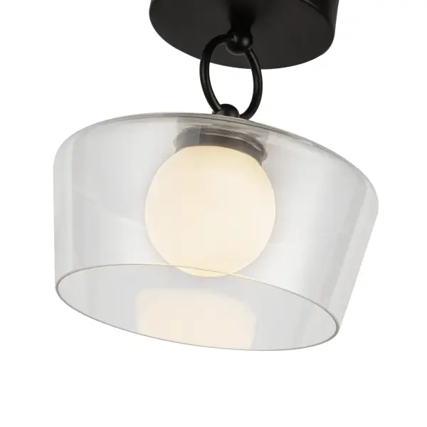 Leota 8-Inch Semi-Flush Mount in Chrome - Image 4