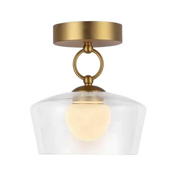 Leota 8-Inch Semi-Flush Mount in Chrome - Image 6