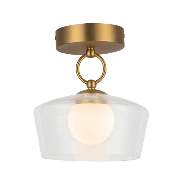 Leota 8-Inch Semi-Flush Mount in Chrome - Image 7