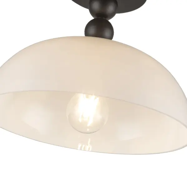Paisley 12-Inch Semi-Flush Mount in Matte Black - Image 4