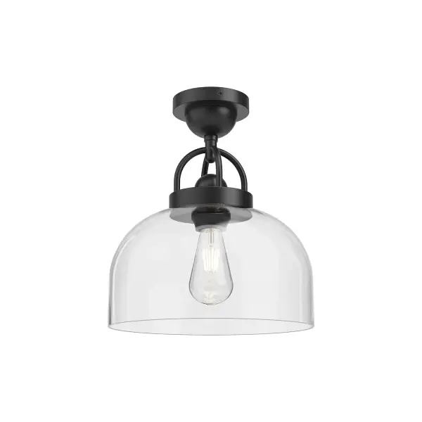 Lancaster 12-Inch Semi-Flush Mount in Chrome - Image 1