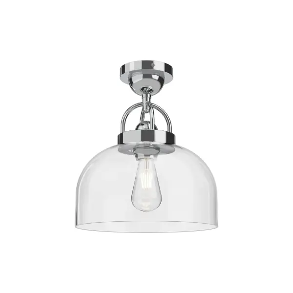 Lancaster 12-Inch Semi-Flush Mount in Chrome - Image 4