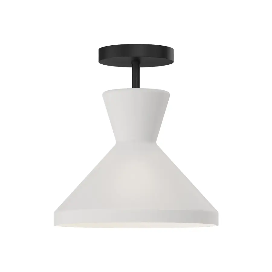 Betty 10-Inch Semi-Flush Mount in Aged Gold - Image 1