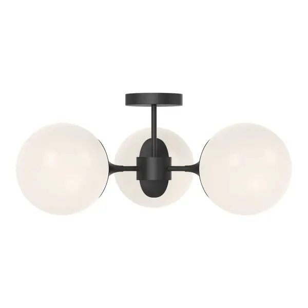 Nouveau 26-Inch Semi-Flush Mount in Aged Gold - Image 4