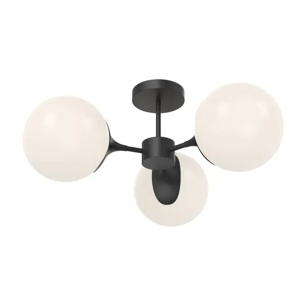 Nouveau 26-Inch Semi-Flush Mount in Aged Gold - Image 6