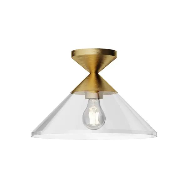 Mauer 12-Inch Semi-Flush Mount in Brushed Gold - Image 4