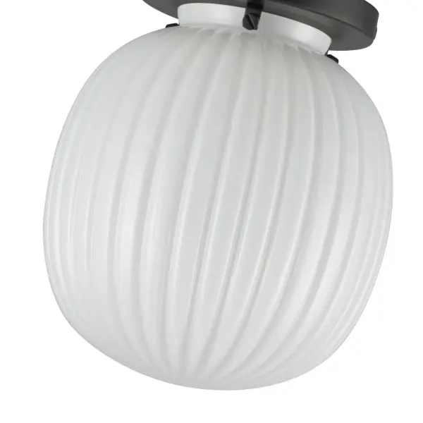 Cherise 7-Inch Semi-Flush Mount in Matte Black - Image 4