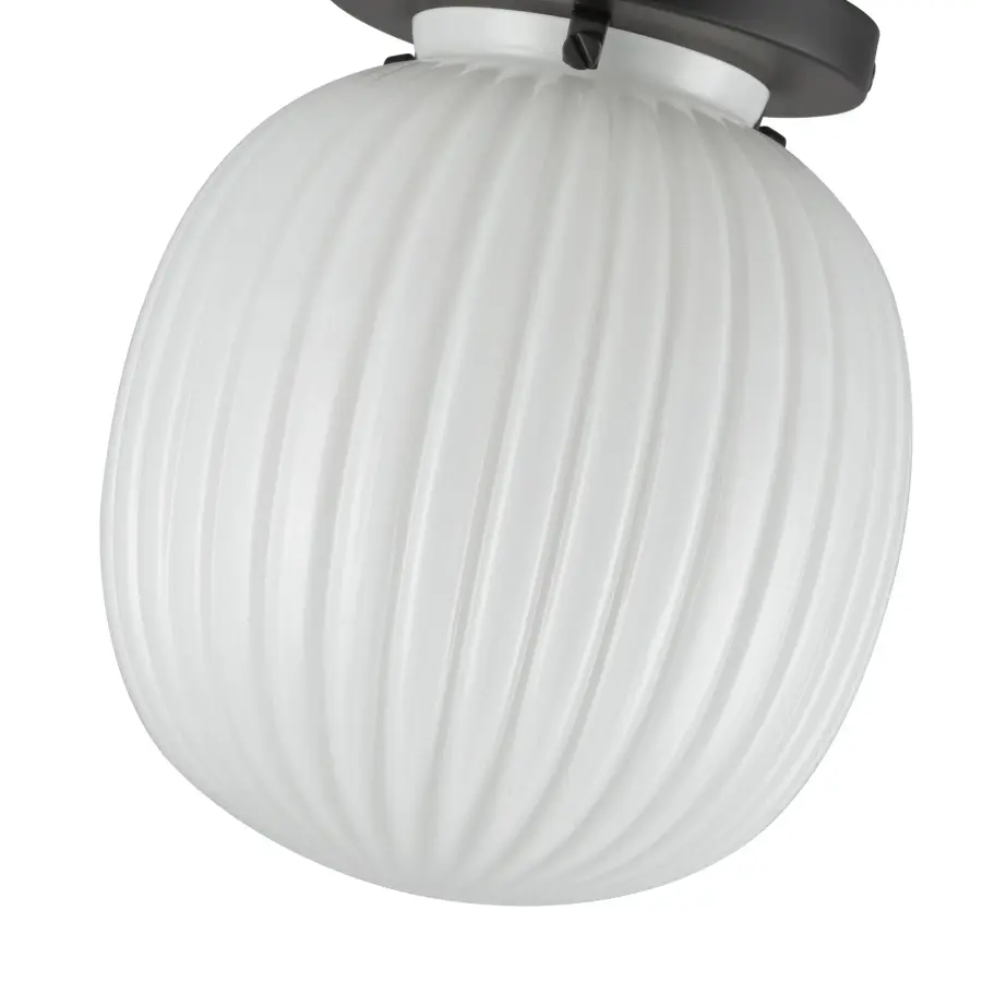 Cherise 7-Inch Semi-Flush Mount in Matte Black - Image 4