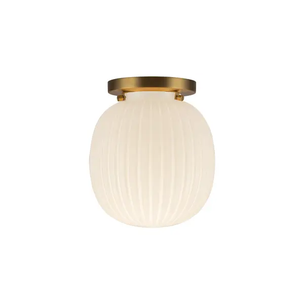 Cherise 7-Inch Semi-Flush Mount in Matte Black - Image 5