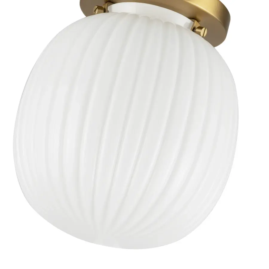 Cherise 7-Inch Semi-Flush Mount in Matte Black - Image 8