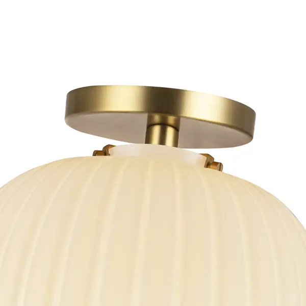 Cherise 12-Inch Semi-Flush Mount in Matte Black - Image 2