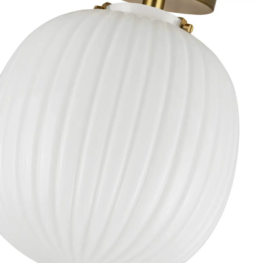 Cherise 12-Inch Semi-Flush Mount in Matte Black - Image 3