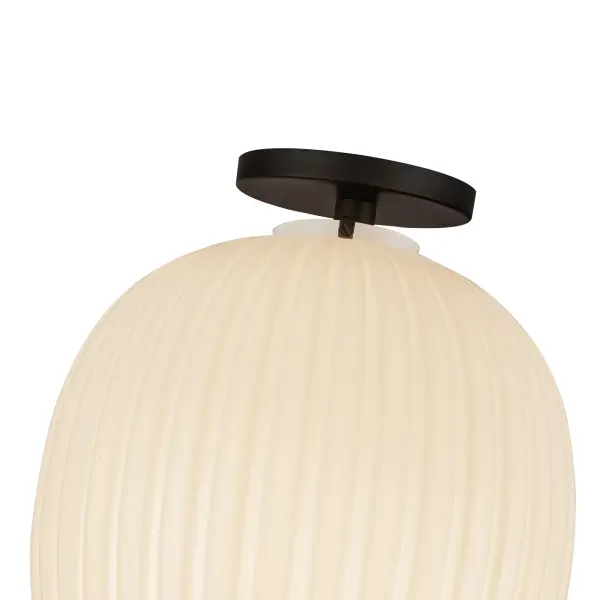 Cherise 12-Inch Semi-Flush Mount in Matte Black - Image 5