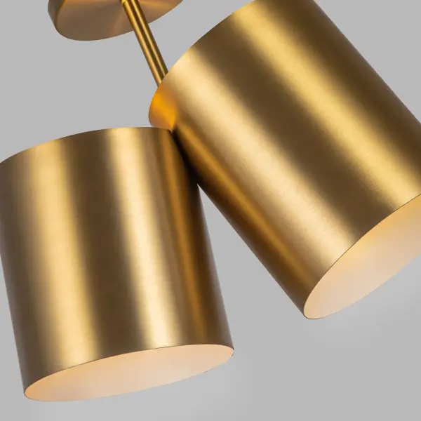 Keiko 14" Semi-Flush Mount in Brushed Gold - Image 8