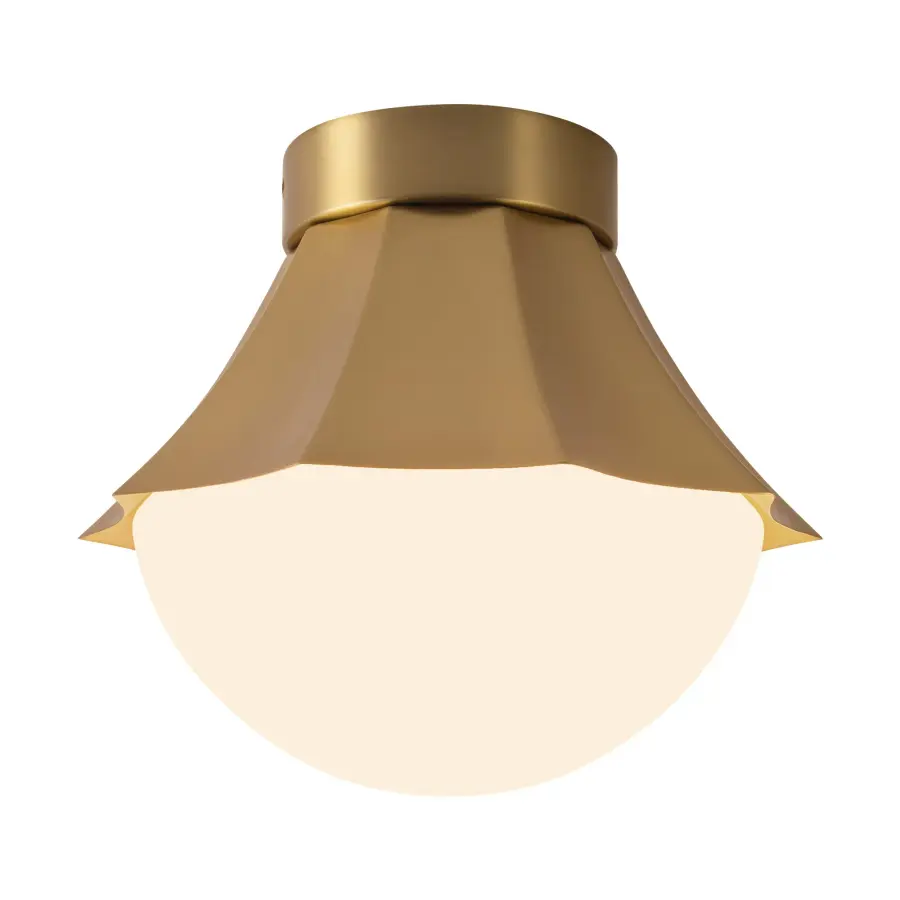 Shelton 11-Inch Semi-Flush Mount in Matte Black - Image 1