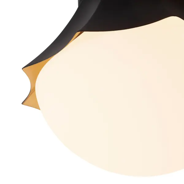 Shelton 11-Inch Semi-Flush Mount in Matte Black - Image 9