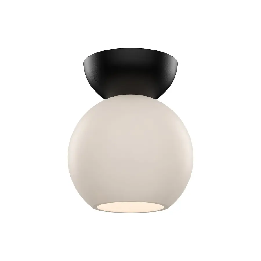 Arcadia 6-Inch Semi-Flush Mount in Brushed Gold - Image 1