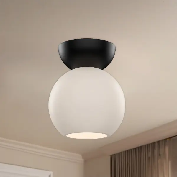 Arcadia 6-Inch Semi-Flush Mount in Brushed Gold - Image 3