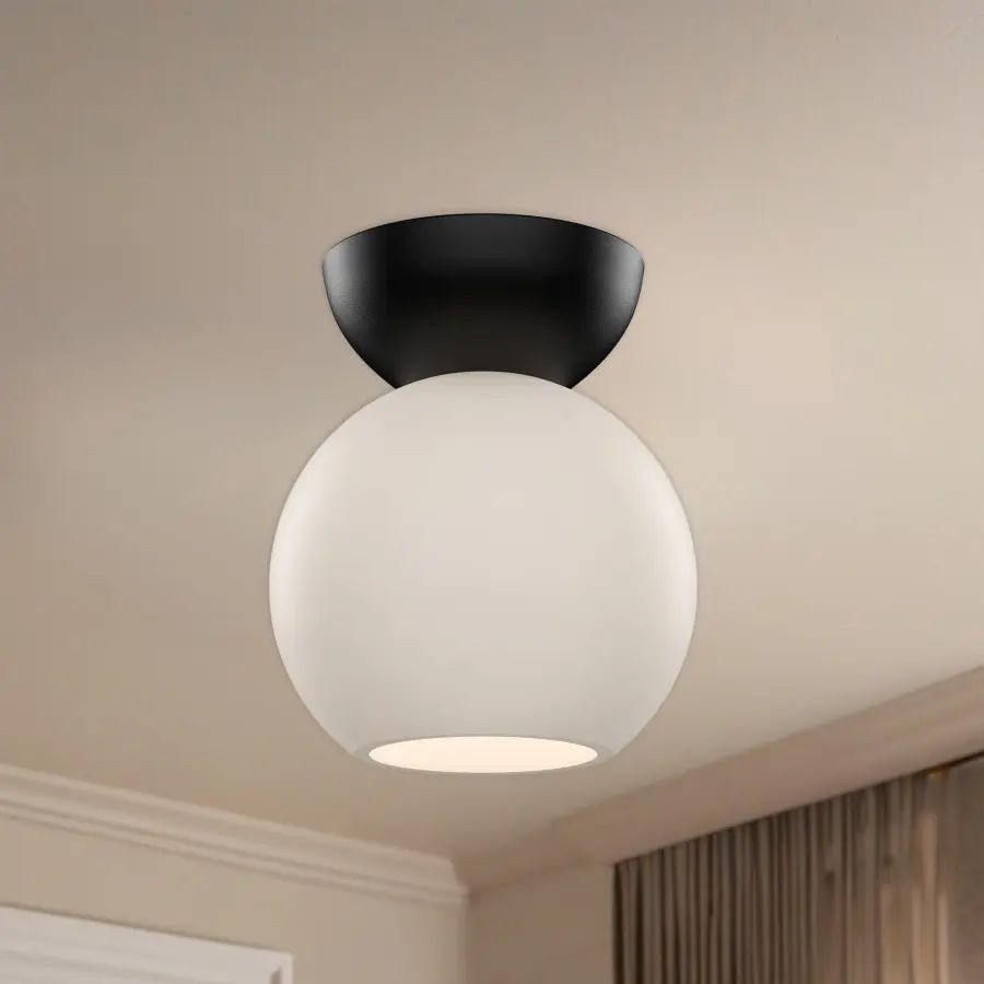 Arcadia 6-Inch Semi-Flush Mount in Brushed Gold - Image 3
