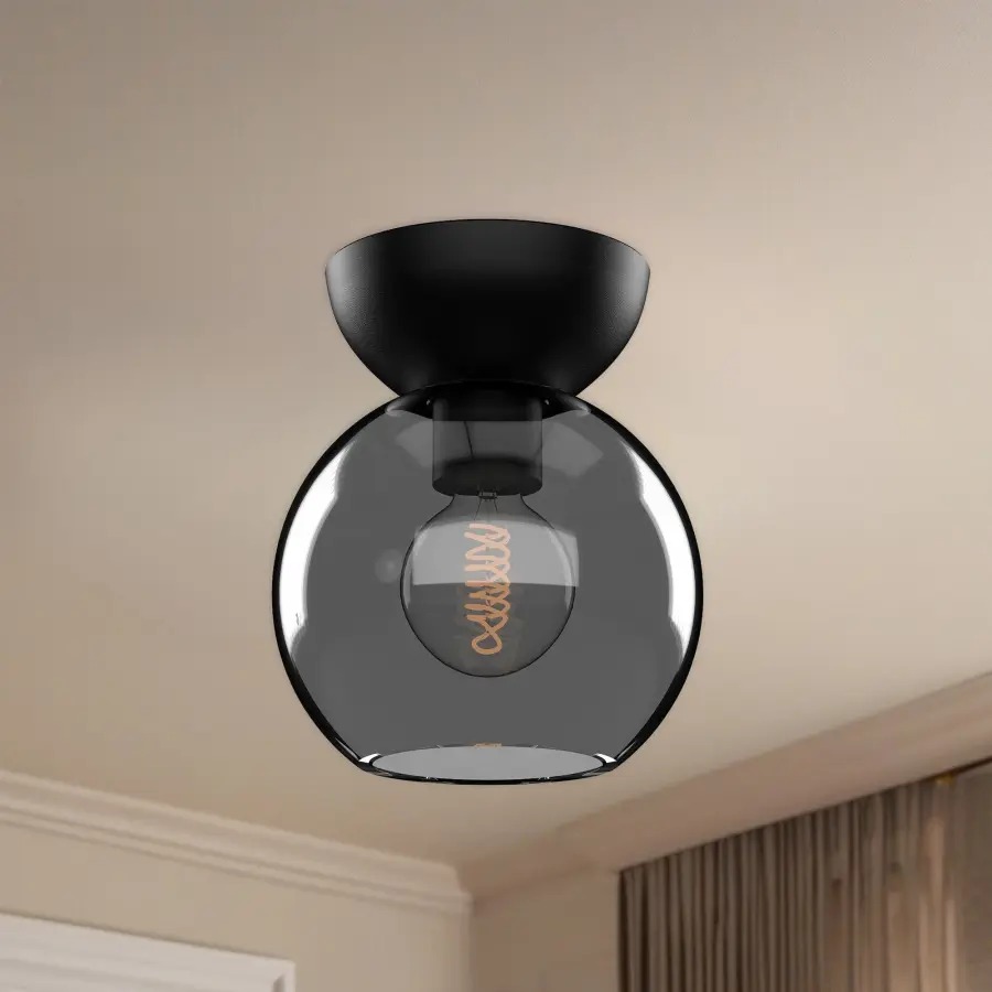Arcadia 6-Inch Semi-Flush Mount in Brushed Gold - Image 4