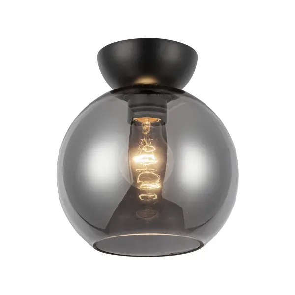 Arcadia 8-Inch Semi-Flush Mount in Brushed Gold - Image 3