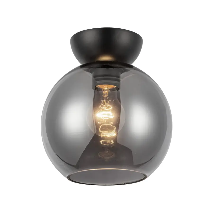 Arcadia 8-Inch Semi-Flush Mount in Brushed Gold - Image 3