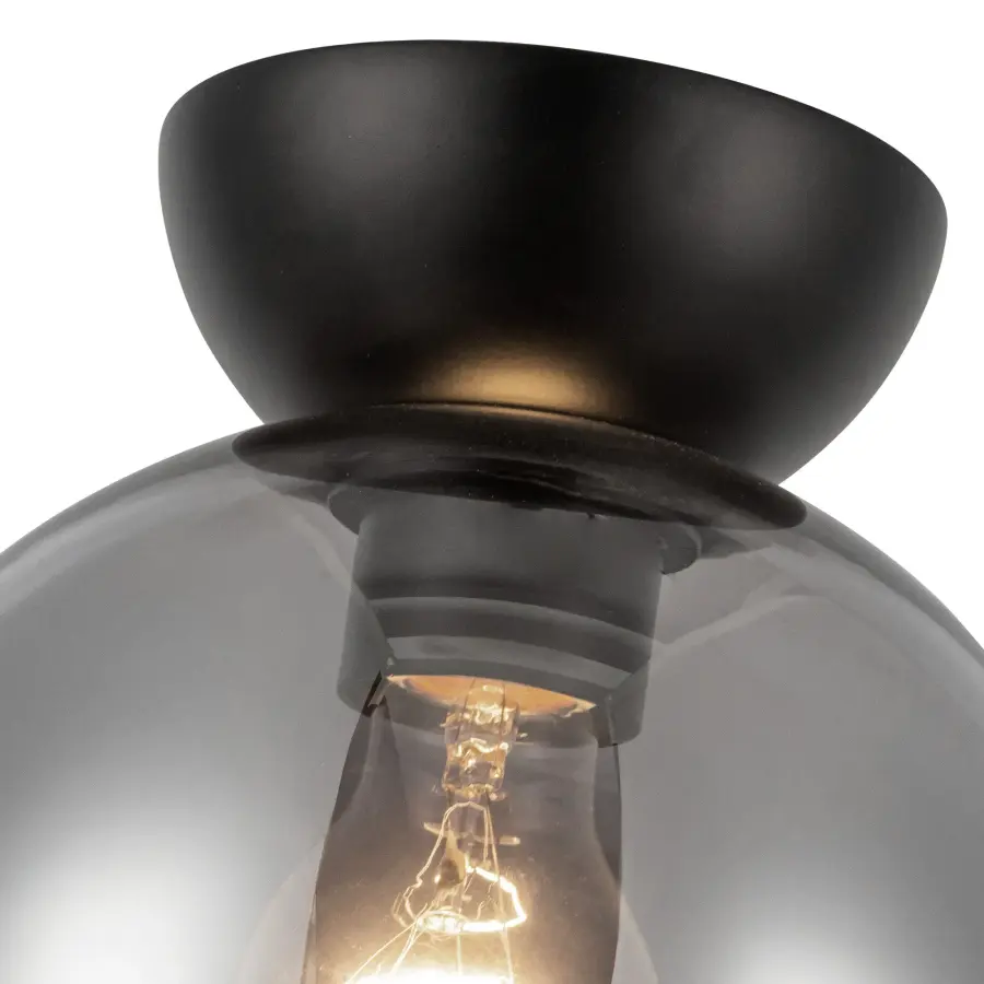 Arcadia 8-Inch Semi-Flush Mount in Brushed Gold - Image 5