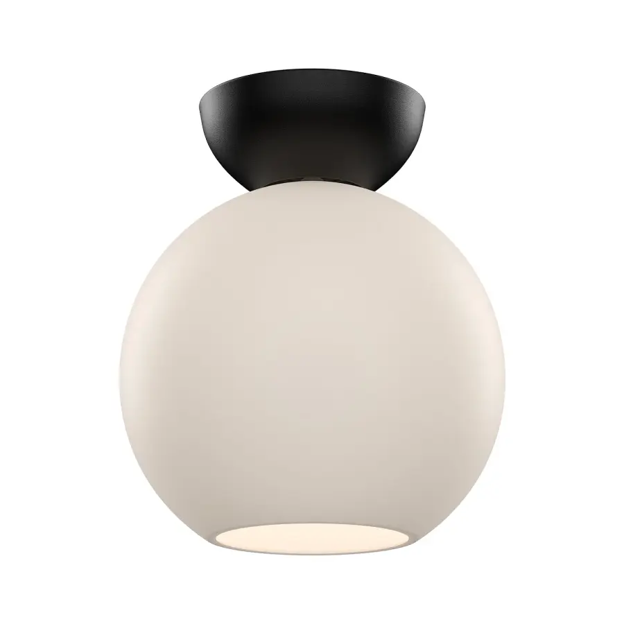 Arcadia 8-Inch Semi-Flush Mount in Brushed Gold - Image 6