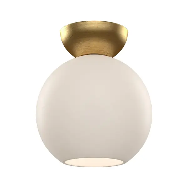 Arcadia 8-Inch Semi-Flush Mount in Brushed Gold - Image 10