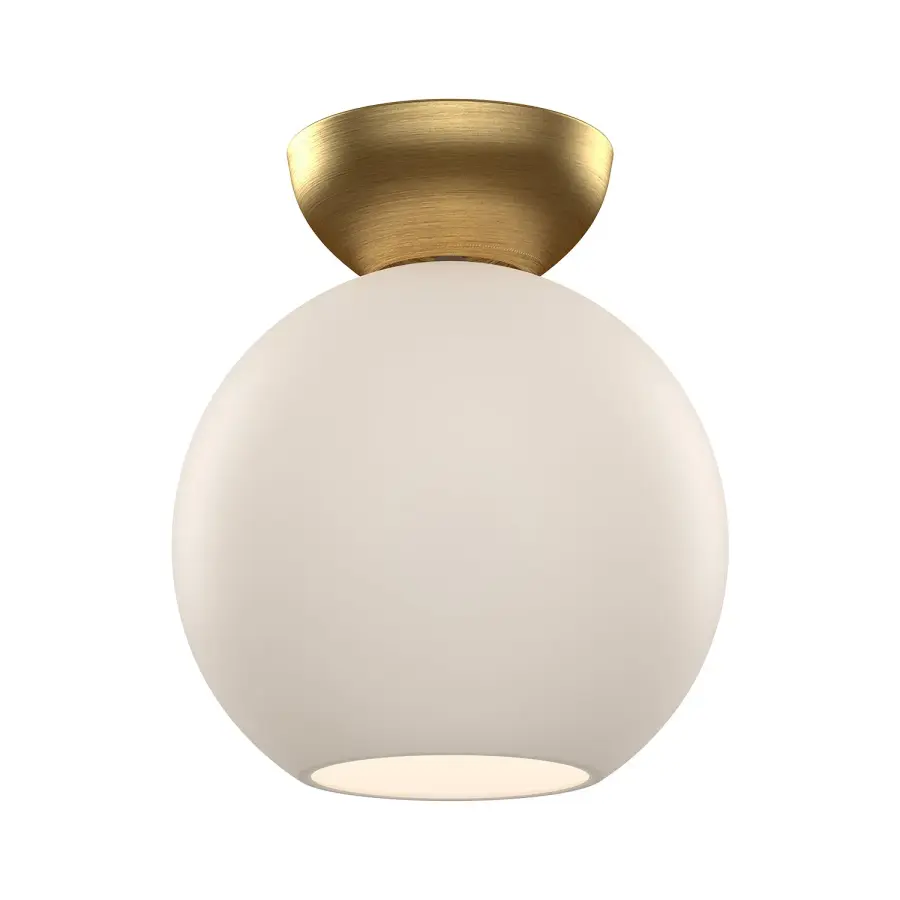Arcadia 8-Inch Semi-Flush Mount in Brushed Gold - Image 10