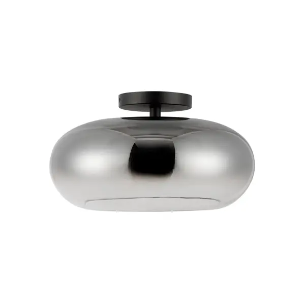 Trinity 14-Inch Semi-Flush Mount in Matte Black - Image 13