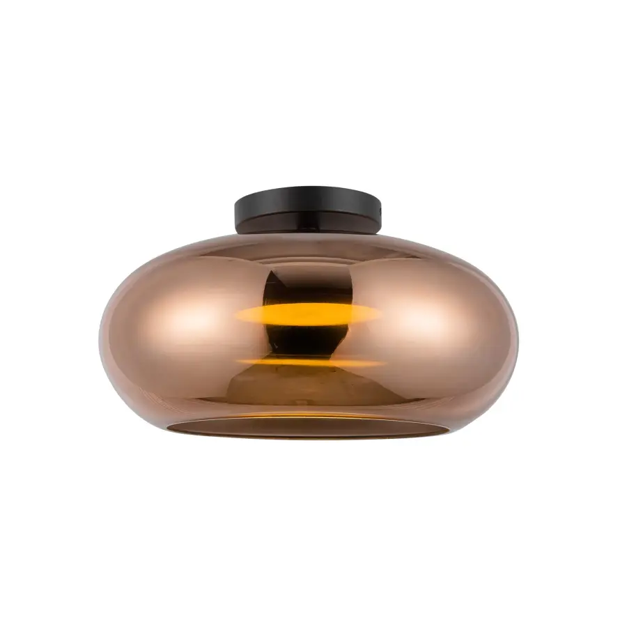 Trinity 14-Inch Semi-Flush Mount in Matte Black - Image 6