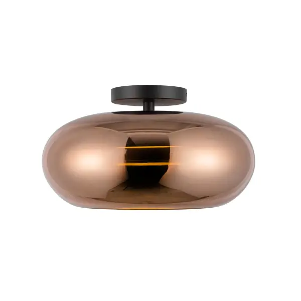 Trinity 14-Inch Semi-Flush Mount in Matte Black - Image 7