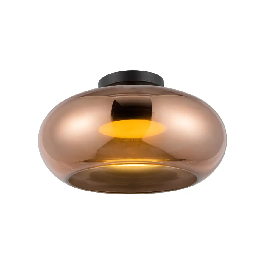 Trinity 14-Inch Semi-Flush Mount in Matte Black - Image 9
