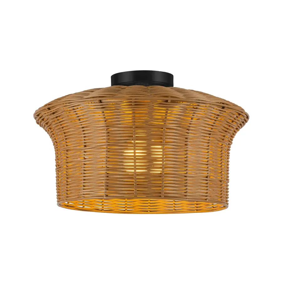 Kai 16" Semi-Flush Mount in Brushed Gold - Image 2