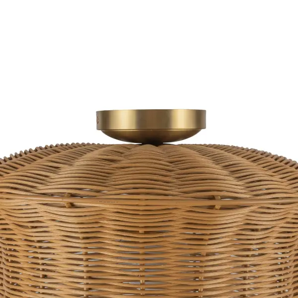 Kai 16" Semi-Flush Mount in Brushed Gold - Image 6