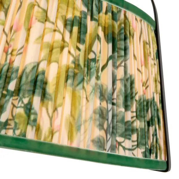 Scout 13-Inch Semi-Flush Mount in Brushed Gold with Blue Linen Shade - Image 11