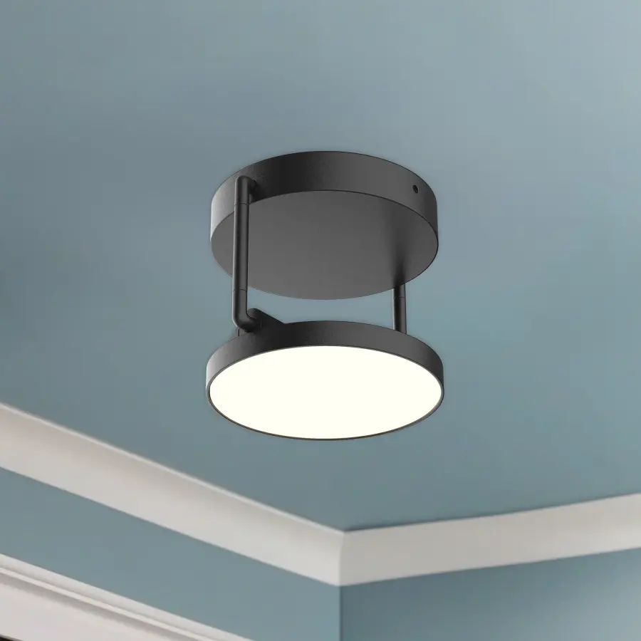 Novel 5-Inch Semi-Flush Mount in Matte Black - Image 4