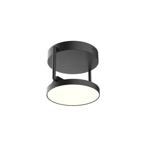 Novel 5-Inch Semi-Flush Mount in Matte Black - Image 5