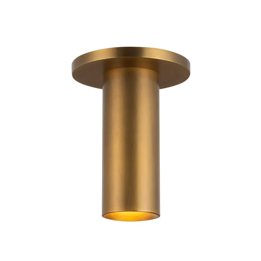 Mason 6-Inch Semi-Flush Mount in Vintage Brass - Image 5